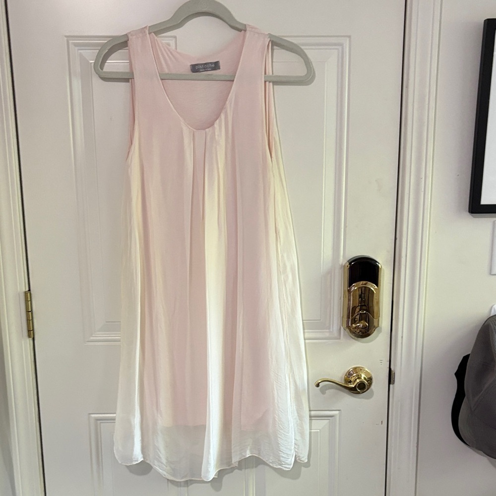 NWOT Pistache Sleeveless Blush Pink Dress S/M